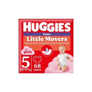 Підгузки Huggies Little Movers/Pants 5 (12-17 кг) Box для дівчаток 68 шт (5029053564111) зображення 1