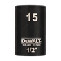 Торцева головка DeWALT IMPACT ударная короткая, 1/2" х 15 мм, шестигранная (DT7533) - зменшене зображення 1