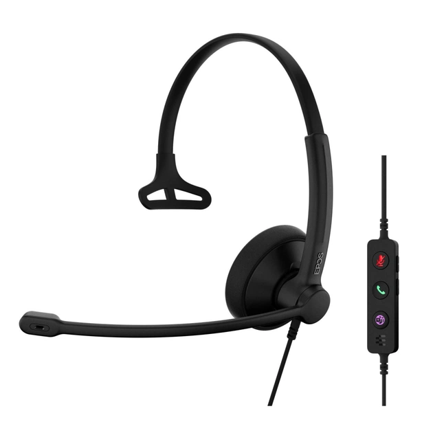 Навушники Epos Impact 100 MS Mono USB-C+A Black (1001419) - зображення 1