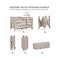 Дитячий манеж Kinderkraft с пеленатором Joy 2 Beige (5902533925162) - зменшене зображення 3