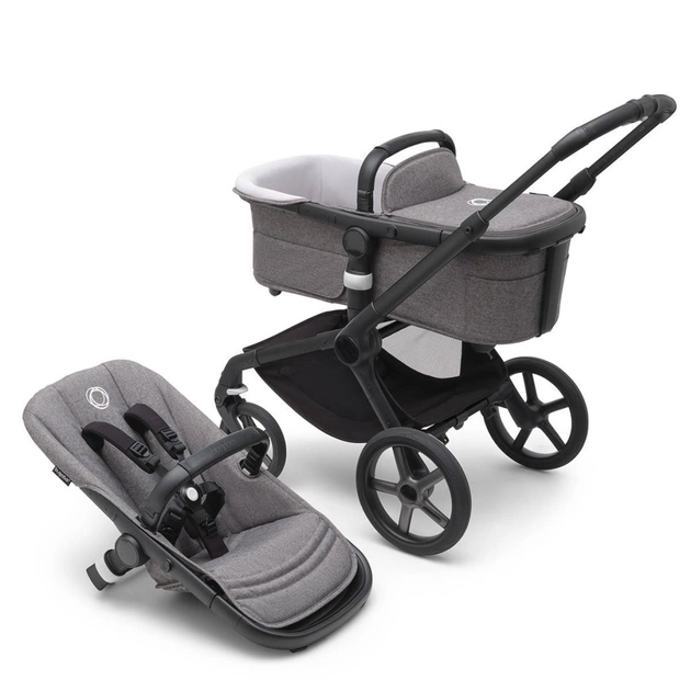 Коляска Bugaboo 2 в 1 Fox5 Black/Grey Melange (без капюшона) (100052029) - изображение 1