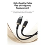 Дата кабель USB 2.0 AM to Lightning 1.0m 2.4A red+black Baseus (P10377801U01-01) - зменшене зображення 5