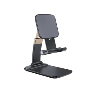 Підставка до планшета та телефона Knight Foldable Desk Mobile Phone Holder Stand (Alloy) Black Essager (EZJZM-QS01) зображення 1