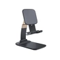 Подставка для планшета и телефона Knight Foldable Desk Mobile Phone Holder Stand (Alloy) Black Essager (EZJZM-QS01) - уменьшенное изображение 1