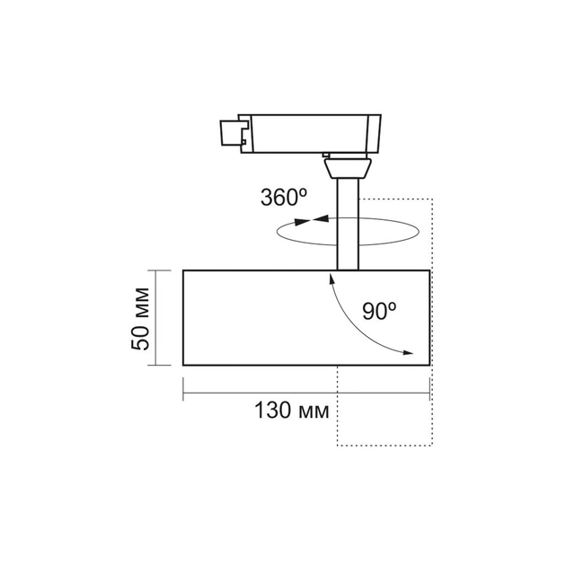 Світильник Videx LED 10W 4100K чорний (VL-TR04-104B) - picture 6
