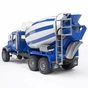 Спецтехніка Bruder бетоновіз Bruder Mack Granite М1:16 Сині (02814) - зменшене зображення 6