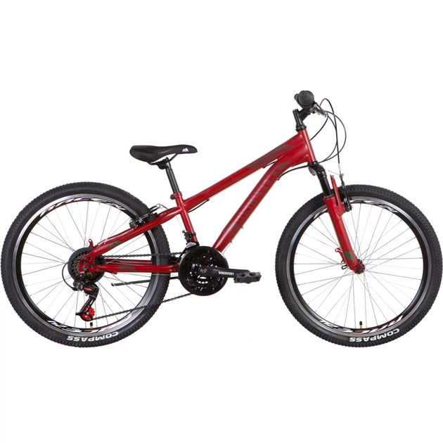 Велосипед Discovery 24" Rider AM Vbr рама-11,5" 2022 Red (OPS-DIS-24-314) - изображение 1