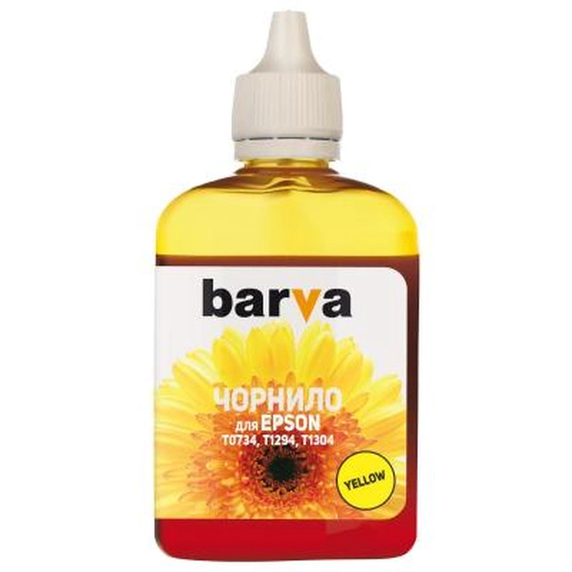 Чорнило Barva Epson T1304/T1294/T1284/T1034/T0734 Yellow 90 г pigm. (E130-530) - зображення 1