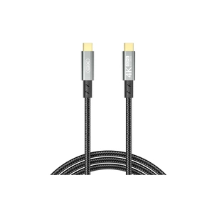 Дата кабель USB-C to USB-C 1.0m 100W PD black XO (GB020-CC.tranish) зображення 1