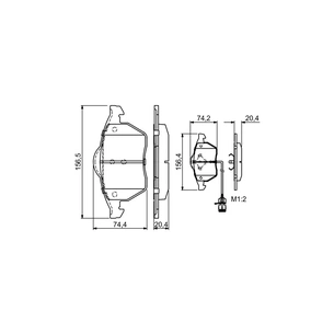 Гальмівні колодки Bosch 0 986 460 937 зображення 1