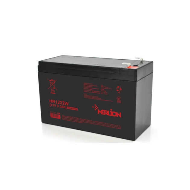Батарея до ДБЖ Merlion R1232W, 12V 9.5Ah (HR1232W) - зображення 1