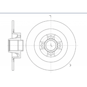 Гальмівний диск Profit 5010-1443 зображення 1