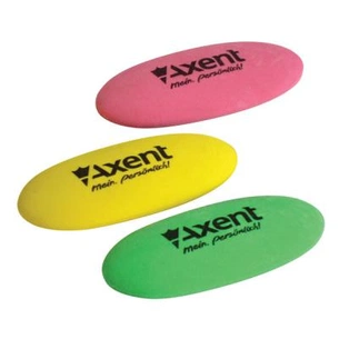 Гумка Axent soft, oval, color assortment (display) (1181-А) зображення 1