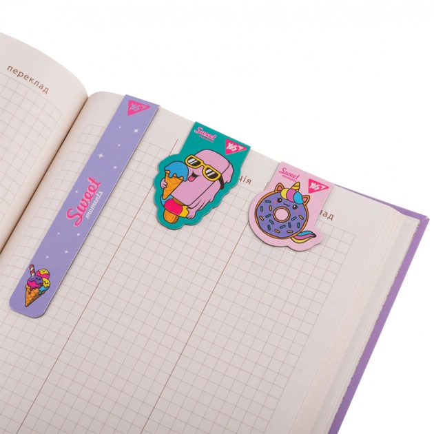 Закладки для книг Yes магнітні Sweet Cream 3 шт (708351) - picture 3