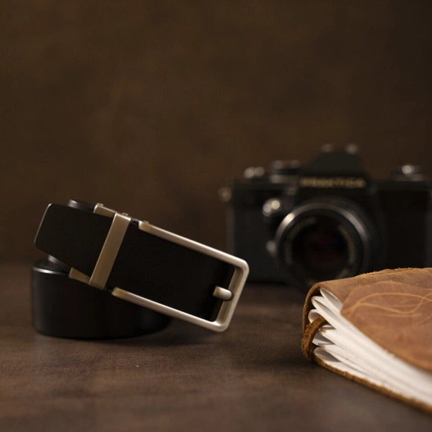 Ремінь Vintage З автоматичною пряжкою Чорний (20306) - зображення 9