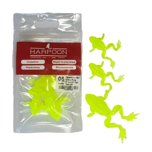 Силикон рыболовный Harpoon ТЕП Crazy Frog 2"-2шт,3"-1шт 008 Лимон (відбиває ультрафіолет) (7407000008808) изображение 1