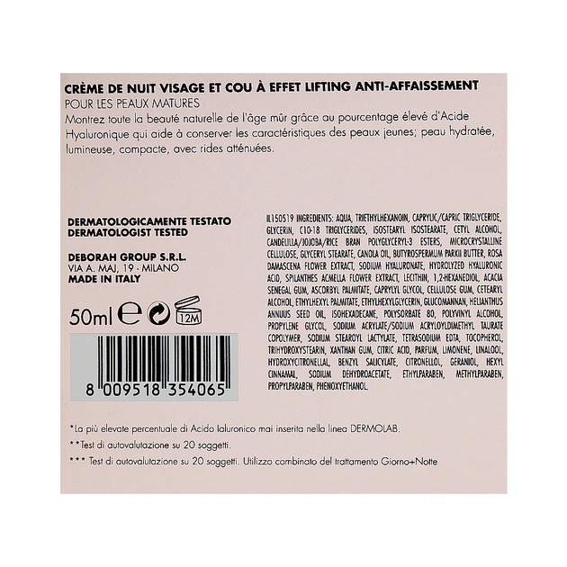 Крем для обличчя Dermolab Face And Neck Night Cream 50 мл (8009518354065) - picture 3