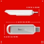 USB флеш накопичувач SanDisk 128GB Phone Drive Arctic White Type-C USB 3.2 (SDIXS0N-128G-GN6NE) - зменшене зображення 3