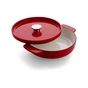 Сотейник KitchenAid Cast Iron чавунний з кришкою, 26 см, 2,77 л, червоний (CC009009-001) - зменшене зображення 2