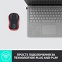 Мишка Logitech M185 red (910-002240) - зменшене зображення 8