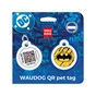 Адресник для тварин WAUDOG Smart ID з QR паспортом "Бетмен ескіз" коло Д 30 мм (230-1081) - зменшене зображення 5