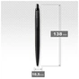 Ручка кулькова Parker JOTTER 17 XL Monochrome Black BT BP блістер (12 436) - зменшене зображення 3