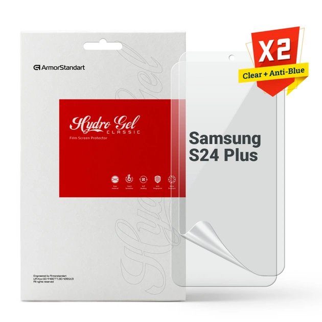 Плівка захисна Armorstandart Kit Clear + Anti-Blue Samsung S24 Plus (ARM80689) - зображення 1