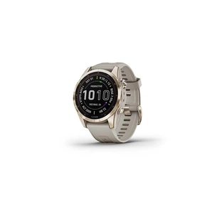Смарт-годинник Garmin fenix 7S Sapphire Sol, Cream Gold Ti w/ Light Sand Band, GPS (010-02539-21) зображення 1