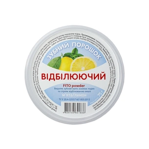 Зубний порошок FITO Powder Відбілюючий М'ята + лимон 75 г (4820164641866) зображення 1