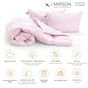 Ковдра MirSon Набір №2151 Bio-Pink Зима 50% пух 200х220 + подушки (2200003024890) - зменшене зображення 2