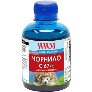 Чорнило WWM Canon IPF-107 200г Cyan IPF-107С (C67/C) зображення 1