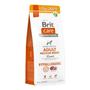 Сухий корм для собак Brit Care Dog Hypoallergenic Adult Medium Breed з ягням 12+2 кг (8595602567300) зображення 1