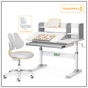 Парта з кріслом ErgoKids TH-330 W/G + Y-208 G - зменшене зображення 4