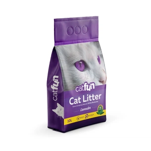 Наповнювач для туалету Catfun бентонітовий з ароматом лаванди 10 л (8683655071483) изображение 1