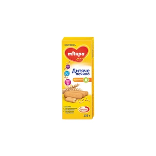 Дитяче печиво Milupa Пшеничне 135 г (5051594004467) изображение 1