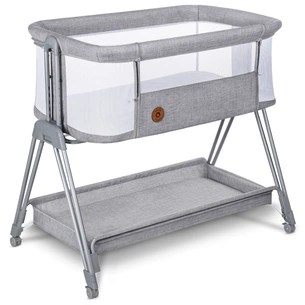 Ліжечко Lionelo приставне Luna Grey Concrete (LO-LUNA GREY CONCRETE) зображення 1