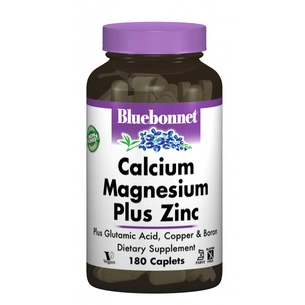 Мінерали Bluebonnet Nutrition Кальцій Магній + Цинк, 180 капсул (BLB-00699) зображення 1