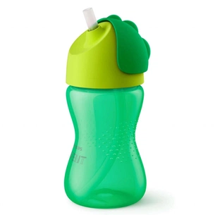 Поїльник-непроливайка Philips AVENT з трубочкою 300 мл, 12 міс+, зелений (SCF798/01) зображення 1