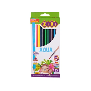 Олівці кольорові ZiBi Kids line AQUA акварельні 12 шт (ZB.2475) зображення 1