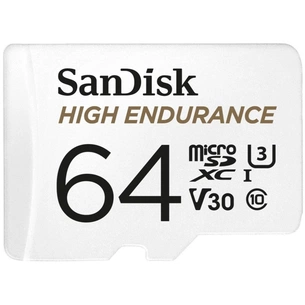 Карта пам'яті SanDisk 64GB microSDXC class 10 UHS-I U3 V30 High Endurance (SDSQQNR-064G-GN6IA) зображення 1