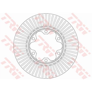 Гальмівний диск TRW DF6481 зображення 1