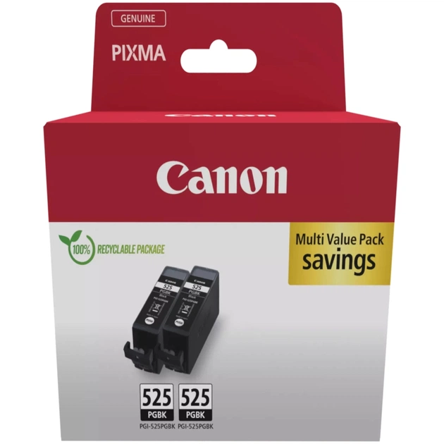 Картридж Canon PGI-525 Pigment Black Twin Pack, 2*19 ml (4529B017) - изображение 1