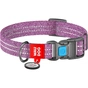 Нашийник для тварин WAUDOG Re-cotton з QR паспортом світловідбивний Ш 25 мм Д 37-58 см фіолетовий (02949) - зменшене зображення 1