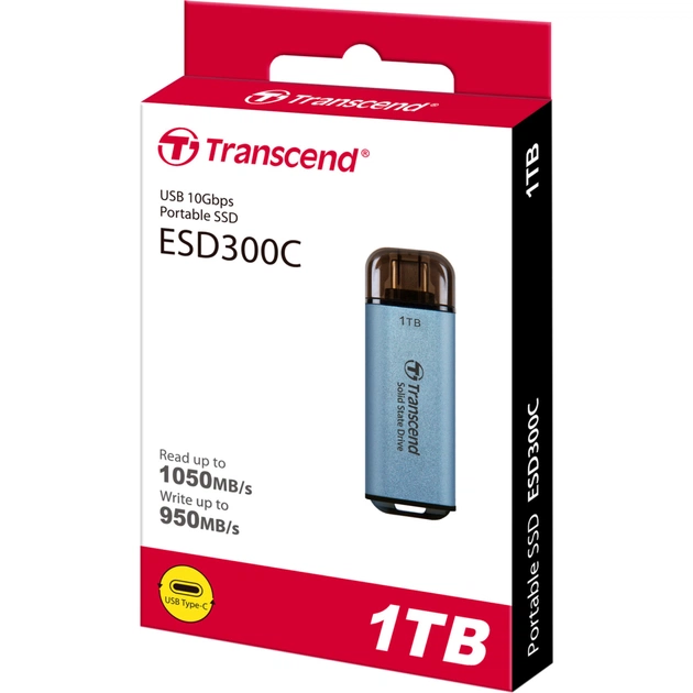 Накопичувач SSD USB Type-C 1TB ESD300 Transcend (TS1TESD300C) - picture 10
