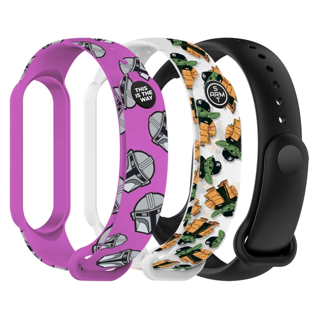 Ремешок для фитнес браслета Armorstandart комплект 3шт Xiaomi Mi Band 7/6/5 TW2 (ARM87045) - изображение 1