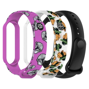 Ремінець до фітнес браслета Armorstandart комплект 3шт Xiaomi Mi Band 7/6/5 TW2 (ARM87045) зображення 1