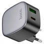 Зарядний пристрій HOCO CS32A Rise 1xUSB-C PD20W + 1xUSB QC3.0 Black (6942007617451) - зменшене зображення 4