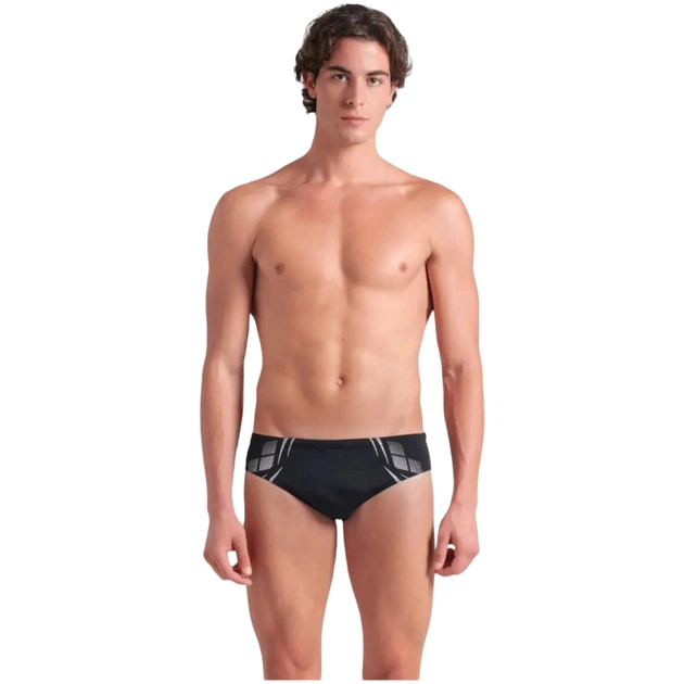 Плавки Arena Poseidonia Swim Briefs 009075-501 чорний, білий 80 (3468337537090) - изображение 1