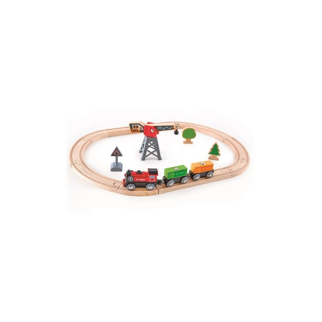 Залізниця Hape Доставка вантажів 19 елементів (E3731) - picture 9