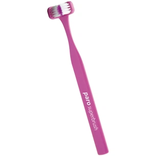 Зубна щітка Paro Swiss Superbrush тристороння рожева (7610458007242-pink) зображення 1